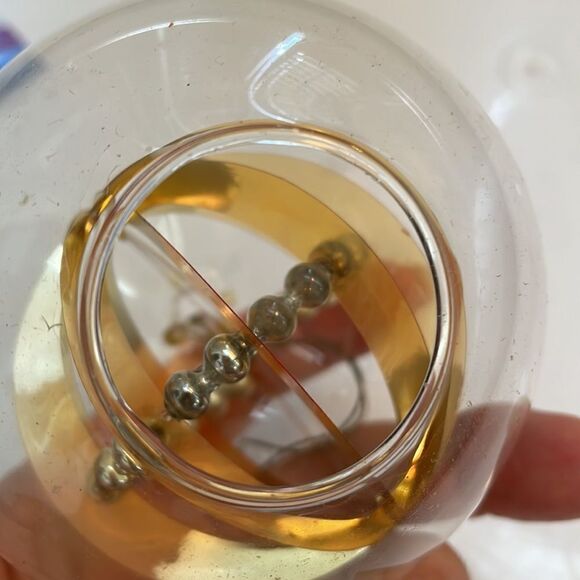 Vtg Resl Lenz Sphere Glass Ball Diorama  West Germany Christmas Ornament - Picture 4 of 4